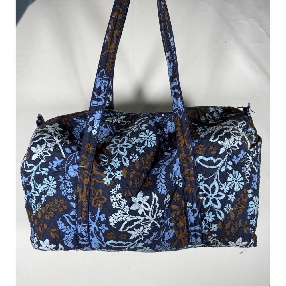 Vera Bradley X-Large Duffel Bag Retired Java Floral Pattern Luggage Travel 24"